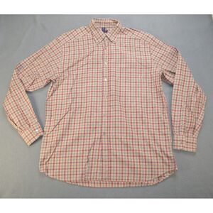 Jeff‎ Rose Italy Mens Long Sleeve Plaid Button Down Shirt Size XL